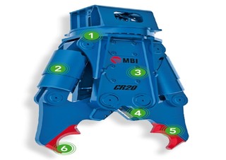 Atașamente Concasoare de beton MBI CR20