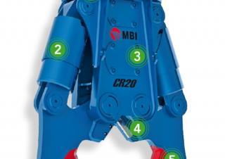 Atașamente Concasoare de beton MBI CR40