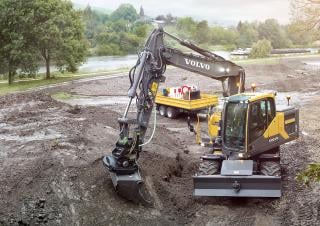 Excavatoare pe roți Volvo EW160E
