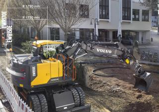 Excavatoare pe roți Volvo EWR170E