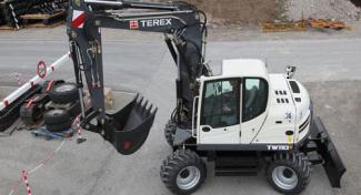Excavatoare pe roți Terex TW 110