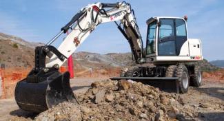 Excavatoare pe roți Terex TW 110