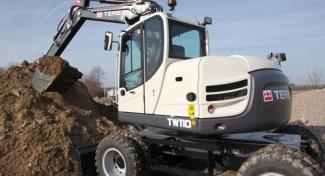 Excavatoare pe roți Terex TW 110