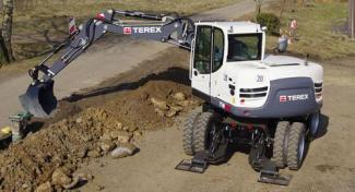 Excavatoare pe roți Terex TW 85