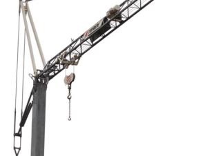 Macalare turn - deplasare cărucior pe braț - rotire în partea inferioară Terex Comedil (Zeppelin) CBR 28 Plus