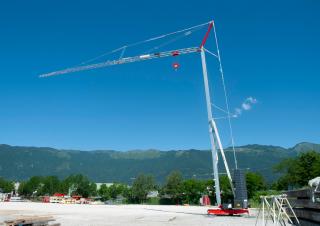 Macalare turn - deplasare cărucior pe braț - rotire în partea inferioară TEREX CRANES CBR 32 H 4