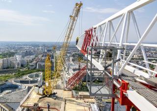 Macalare turn - deplasare cărucior pe braț - rotire în partea superioară Liebherr 200 DR 5/10 Litronic