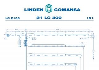 Macalare turn - deplasare cărucior pe braț - rotire în partea superioară Comansa 21LC400