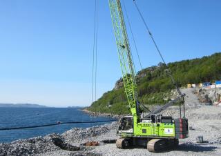 Macarale pe șenile - braț cu zăbrele Liebherr HS 8100.1 