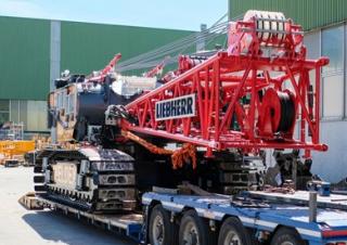 Macarale pe șenile - braț cu zăbrele Liebherr LR 1110
