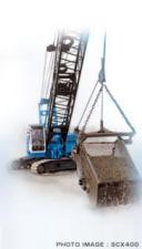 Macarale pe șenile - braț cu zăbrele Hitachi Sumitomo SCX 400