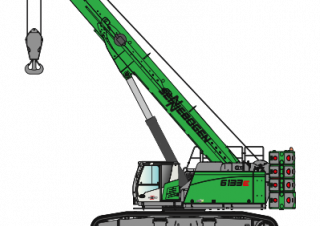 Macarale pe șenile - braț telescopic Sennebogen 6113E