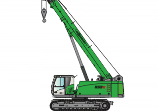 Macarale pe șenile - braț telescopic Sennebogen 653E