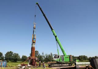 Macarale pe șenile - braț telescopic Sennebogen 673E