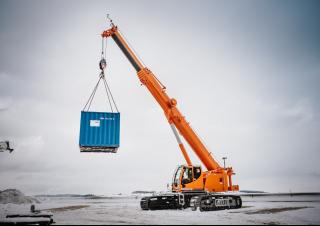 Macarale pe șenile - braț telescopic Liebherr LTR 1040