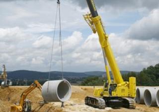 Macarale pe șenile - braț telescopic Liebherr LTR 1100