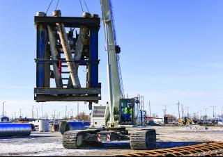 Macarale pe șenile - braț telescopic Link-Belt TCC-500