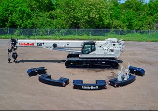 Macarale pe șenile - braț telescopic Link-Belt TCC-750
