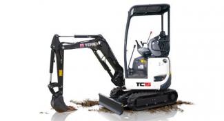 Mini excavatoare Terex TC 15