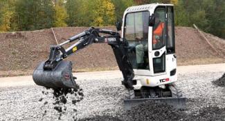 Mini excavatoare Terex TC 19 Z