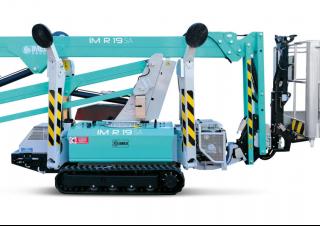 Nacele cu braț articulat Nacele cu braț articulat pe șenile Imer IM R 19 SA Evo Lithium