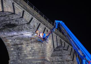Nacele telescopice Nacele telescopice montate pe camion Bronto Skylift S70XDT