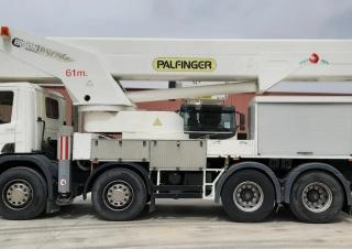 Nacele telescopice Nacele telescopice montate pe camion Bison-Palfinger TKA 61 KS