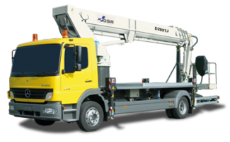 Nacele telescopice Nacele telescopice montate pe camion GSR D280TJ 