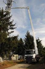 Nacele telescopice Nacele telescopice montate pe camion Multitel MJ 320