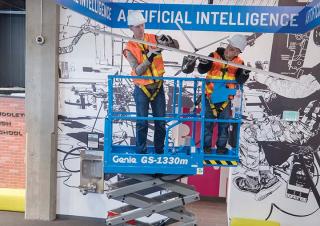 Nacele de tip foarfecă Platforme de ridicare de tip foarfecă pe roți Genie GS-1330