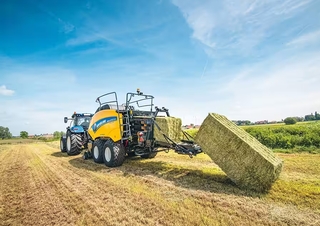 Prese de balotat pătrate + Prese de boltat de densitate mare New Holland BB 1290 RC Plus