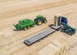 Prese de balotat pătrate + Prese de boltat de densitate mare John Deere L634