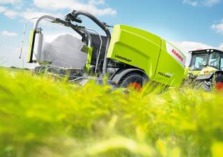 Prese de balotat rotunde Claas Rollant 455 RC Uniwrap 
