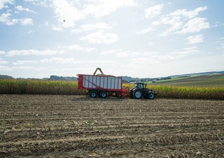 Remorci cu tocător pentru siloz Pöttinger Jumbo 7220 L