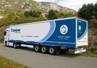 Trailere Semi-trailere cu platformă cu prelată Krone SDP 27 elB4-CS
