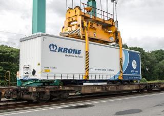 Trailere Semi-trailere cu platformă cu prelată Krone SDP 27 eLG4-CS