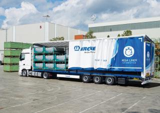 Trailere Semi-trailere cu platformă cu prelată Krone SDP 27 eLG4-CS