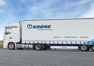 Trailere Semi-trailere cu platformă cu prelată Krone SDP 27 eLG4-CS