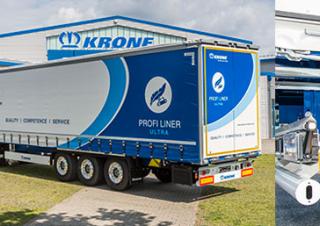Trailere Semi-trailere cu platformă cu prelată Krone SDP 27 eLUB-CS