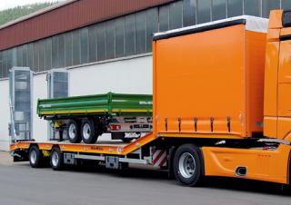 Trailere Semi-trailere cu platformă joasă Müller Mitteltal TS 2 Profi