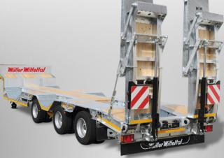 Trailere Semi-trailere cu platformă joasă Müller Mitteltal TS 3 Profi