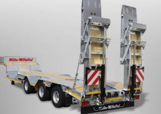 Trailere Semi-trailere cu platformă joasă Müller Mitteltal TS 3 RM 