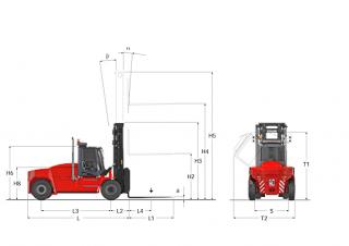 Dimensiuni și Mărime Kalmar DCG 100-12