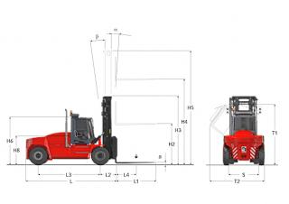 Dimensiuni și Mărime Kalmar DCG 160-9