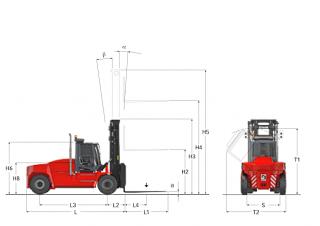 Dimensiuni și Mărime Kalmar DCG 70-35 E4