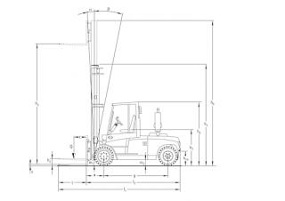 Dimensiuni și Mărime Jungheinrich DFG 660