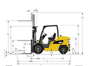 Dimensiuni și Mărime Caterpillar DP40N