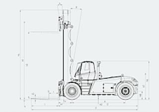 Dimensiuni și Mărime Linde H 180/1200 D