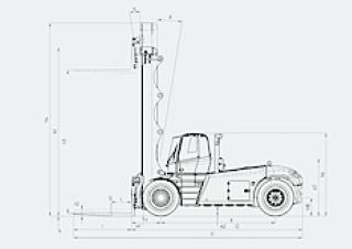 Dimensiuni și Mărime Linde H 220/1200 D