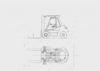 Dimensiuni și Mărime Linde H80/1100D